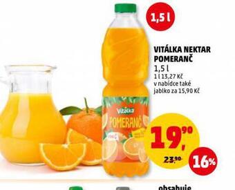 Penny Market Vitálka nektar pomeranč nabídka