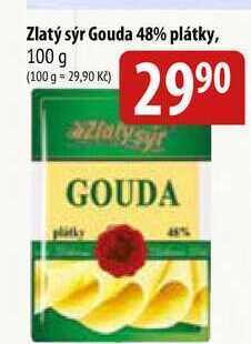 Bala Zlatý sýr gouda 48% plátky, 100 g nabídka