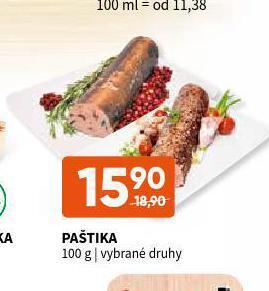 Terno Paštika nabídka