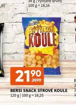 Terno Bersi snack sýrové koule nabídka