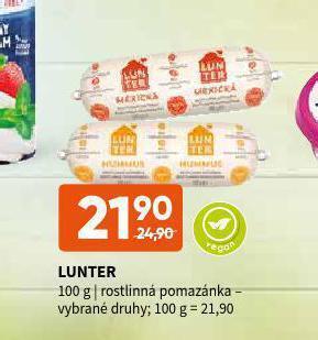 Terno Lunter rostlinná pomazánka nabídka