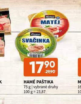 Terno Hamé paštika nabídka