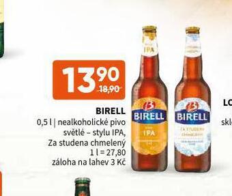 Terno Birell nealkoholické pivo nabídka