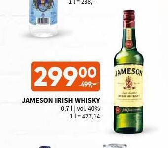Terno Jameson irish whisky nabídka