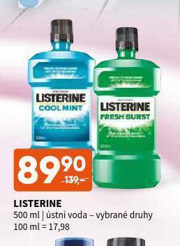 Terno Listerine ústní voda nabídka