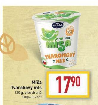 Billa Míša tvarohový mls nabídka