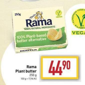Billa Rama plant butter nabídka