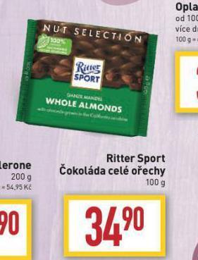 Billa Ritter sport čokoláda nabídka