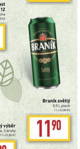 Billa Pivo braník nabídka