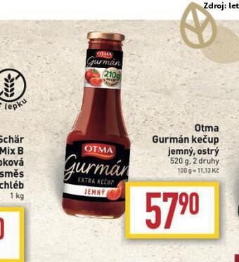 Billa Otma gurmán kečup nabídka