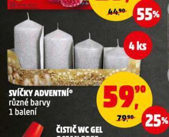 Penny Market Svíčky adventní nabídka