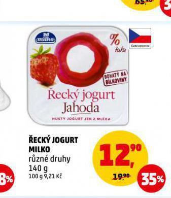 Penny Market Řecký jogurt milko nabídka