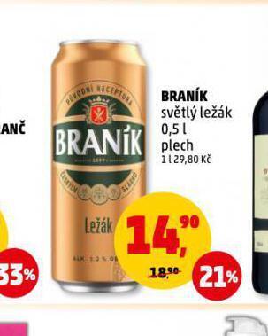 Penny Market Pivo braník nabídka
