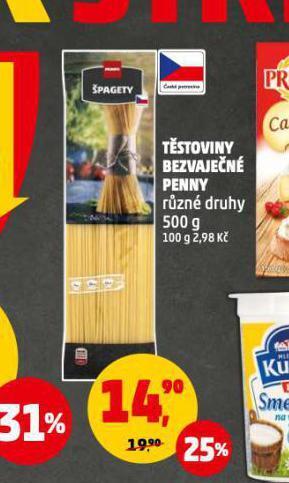 Penny Market Těstoviny bezvaječné nabídka