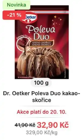 Košík Dr. Oetker Poleva Duo kakaoskořice 100 g nabídka