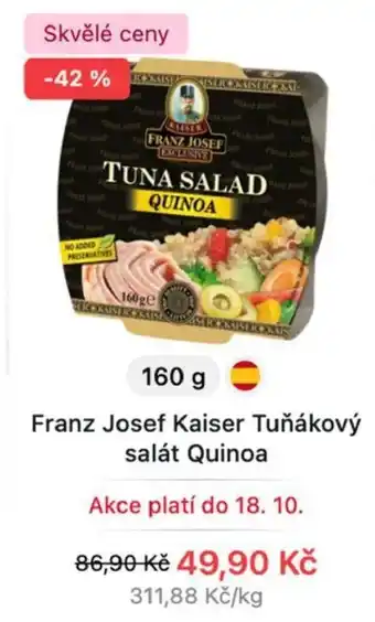 Franz Josef Kaiser Tunákový salát Quinoa 160 g