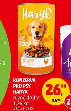 Penny Market Konzerva pro psy haryk, 1,24 kg nabídka
