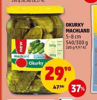 Penny Market Okurky machland 5-8 cm, 540 g nabídka