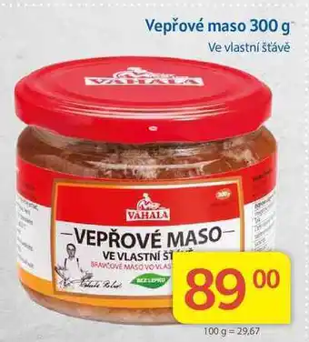 Kubík potraviny Váhala vepřové maso ve vlastní šťávě 300 g nabídka
