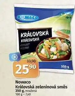 Coop Nowaco královská zeleninová směs 350 g, mražená nabídka