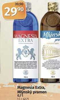 Magnesia extra, mlýnský pramen 0,7l