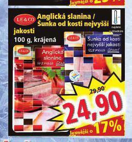Norma Anglická slanina nabídka