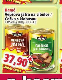 Norma Hamé čočka s klobásou nabídka