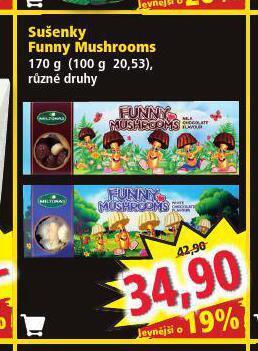 Norma Funny mushrooms sušenky nabídka