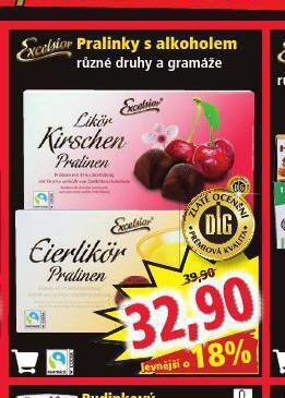 Norma Pralinky s alkoholem nabídka