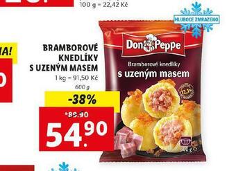 Lidl Bramborové knedlíky s uzeným masem nabídka
