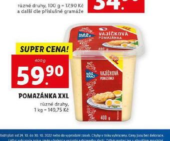 Lidl Pomazánka xxl nabídka
