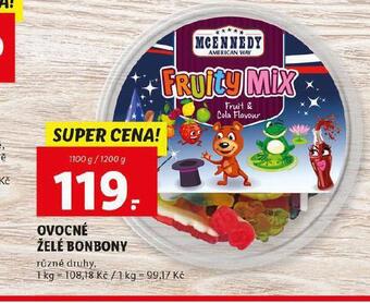 Lidl Ovocné želé bonbony nabídka