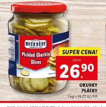 Lidl Okurky plátky nabídka