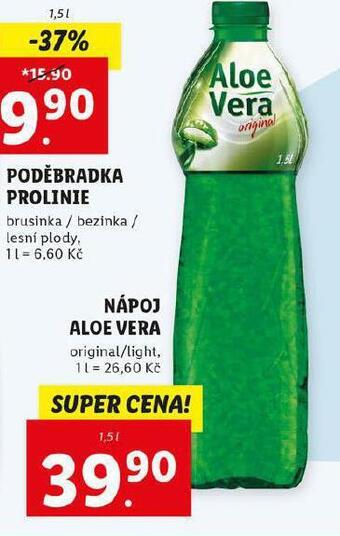 Lidl Nápoj aloe vera nabídka