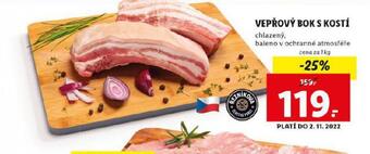 Lidl Vepřový bok s kostí nabídka