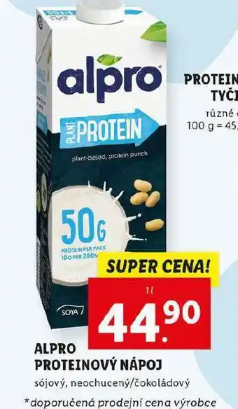 Lidl Alpro proteinový nápoj nabídka