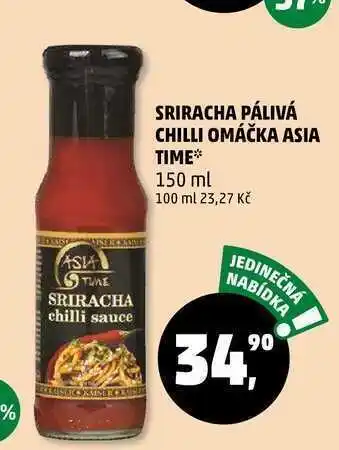 Penny Market Sriracha pálivá chilli omáčka asia time, 150 ml nabídka