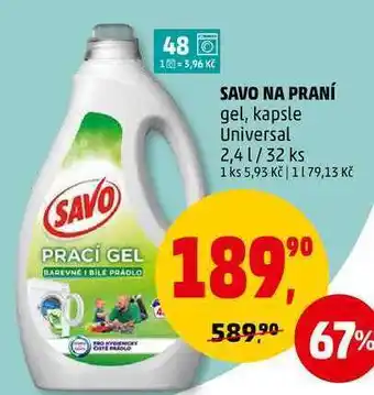 Penny Market Savo na praní, 48 dávek nabídka