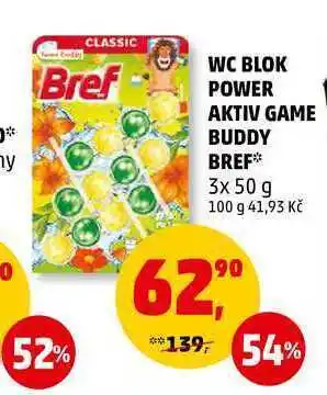 Penny Market Wc blok power aktiv game buddy bref, 3x 50 g nabídka