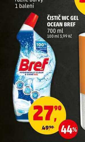 Penny Market Čistič wc gel ocean bref, 700 ml nabídka