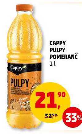 Penny Market Cappy pulpy pomeranč, 1 l nabídka