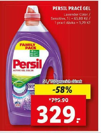 Lidl Persil prací gel nabídka