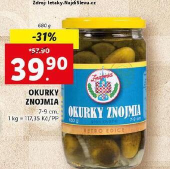 Lidl Okurky znojmia nabídka