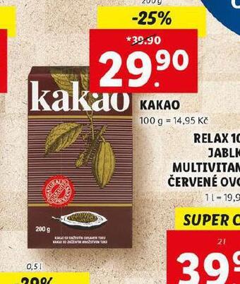 Lidl Kakao nabídka