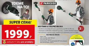 Lidl Nástěnná a stropní bruska nabídka