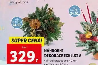 Lidl Náhrobní dekorace exkluziv nabídka