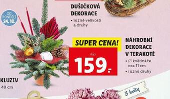 Lidl Náhrobní dekorace v terakotě nabídka