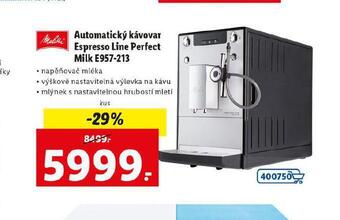 Lidl Automatický kávovar espresso line perfect milk nabídka