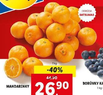 Lidl Mandarinky nabídka