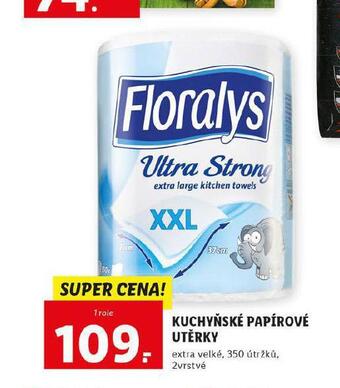 Lidl Floralys kuchyňské utěrky nabídka